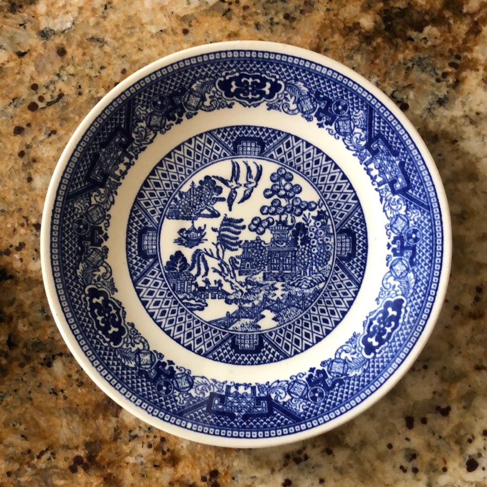 Vintage Willow Ware by Royal China Saucer Plate